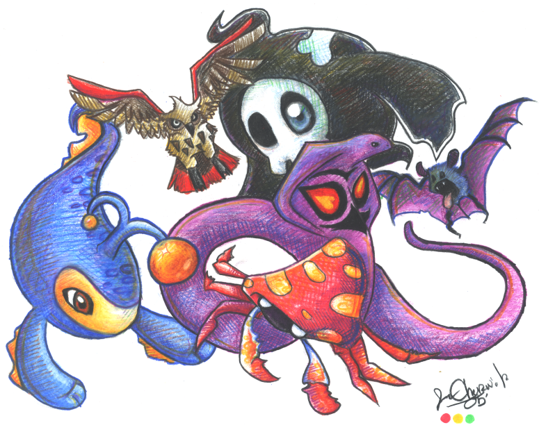 Six Pokemon by sawaka