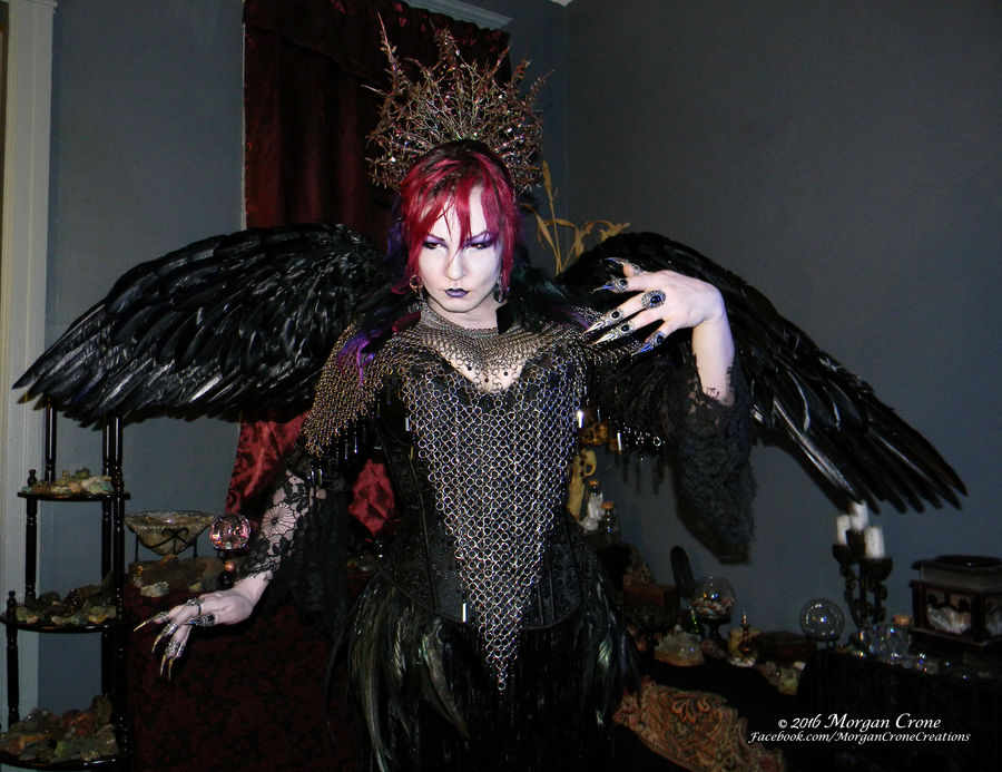 Queen of the Corvids Costume 13 by MorganCrone