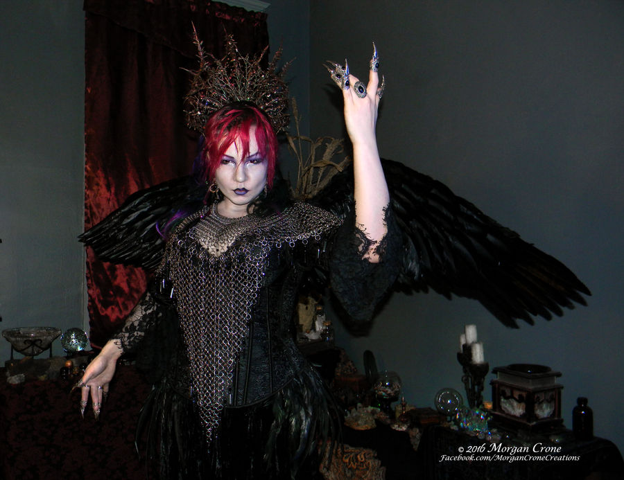 Queen of the Corvids Costume 17 by MorganCrone