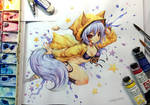 Watercolor : KitsuneYin by emperpep