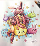 cotton bunny : xpsqxanimexart by emperpep