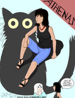 Humanized Athenas (my cat) by SailorEnergy