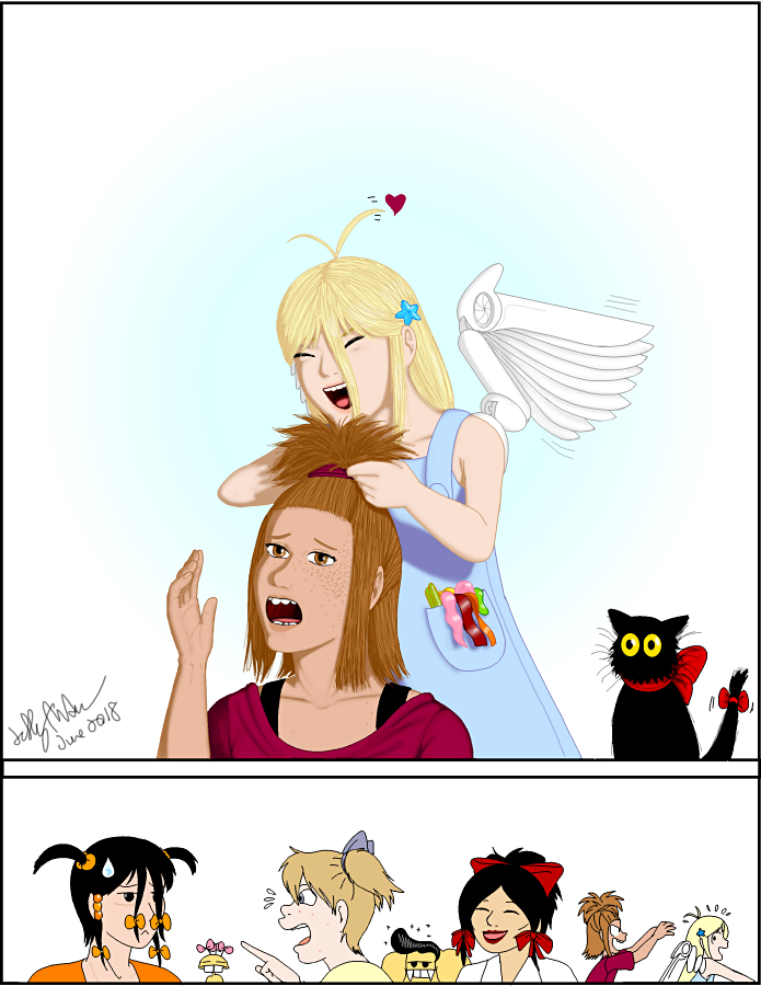 Going crazy with hair-styling by SailorEnergy