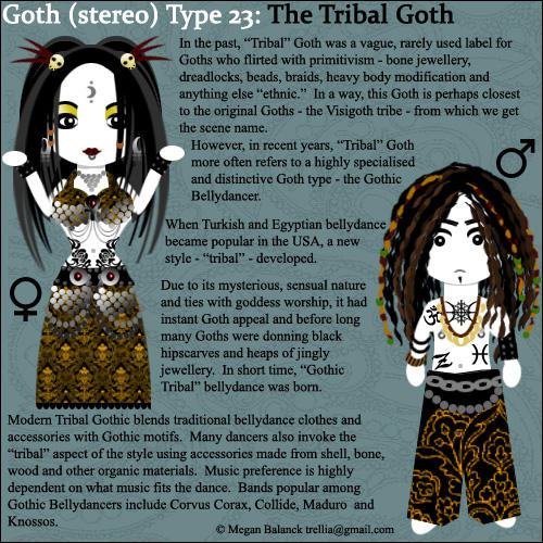 Goth Type 23: The Tribal Goth by Trellia