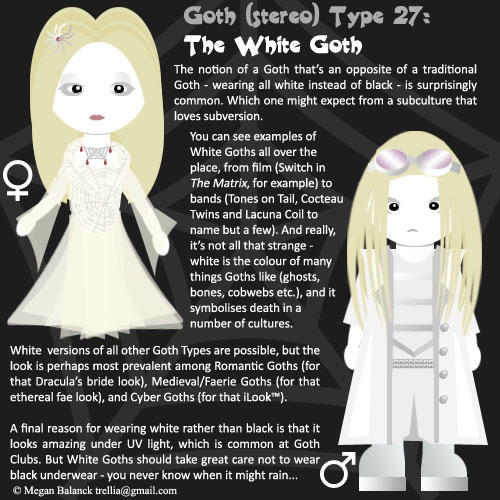 Goth Type 27: The White Goth by Trellia