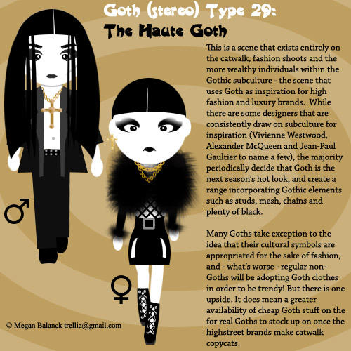 Goth Type 29: The Haute Goth by Trellia