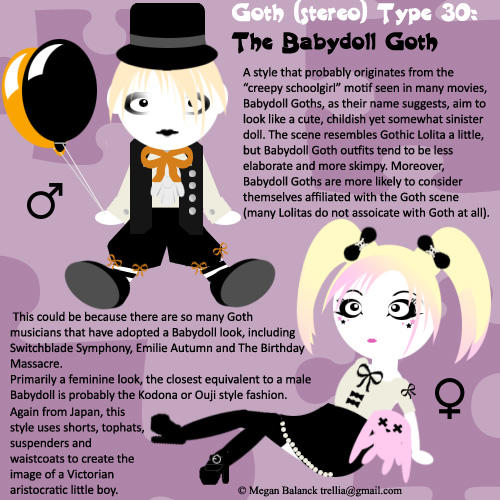 Goth Type 30: The Babydoll Goth by Trellia