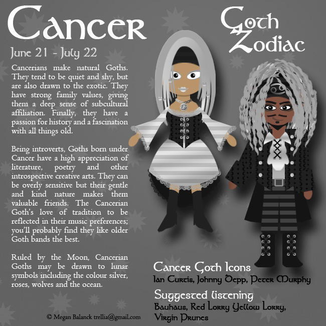 Goth Zodiac: Cancer by Trellia