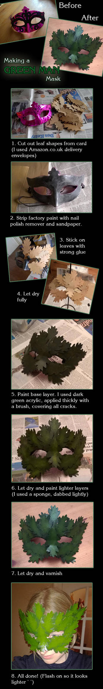 Recycled Green Man Mask by Trellia
