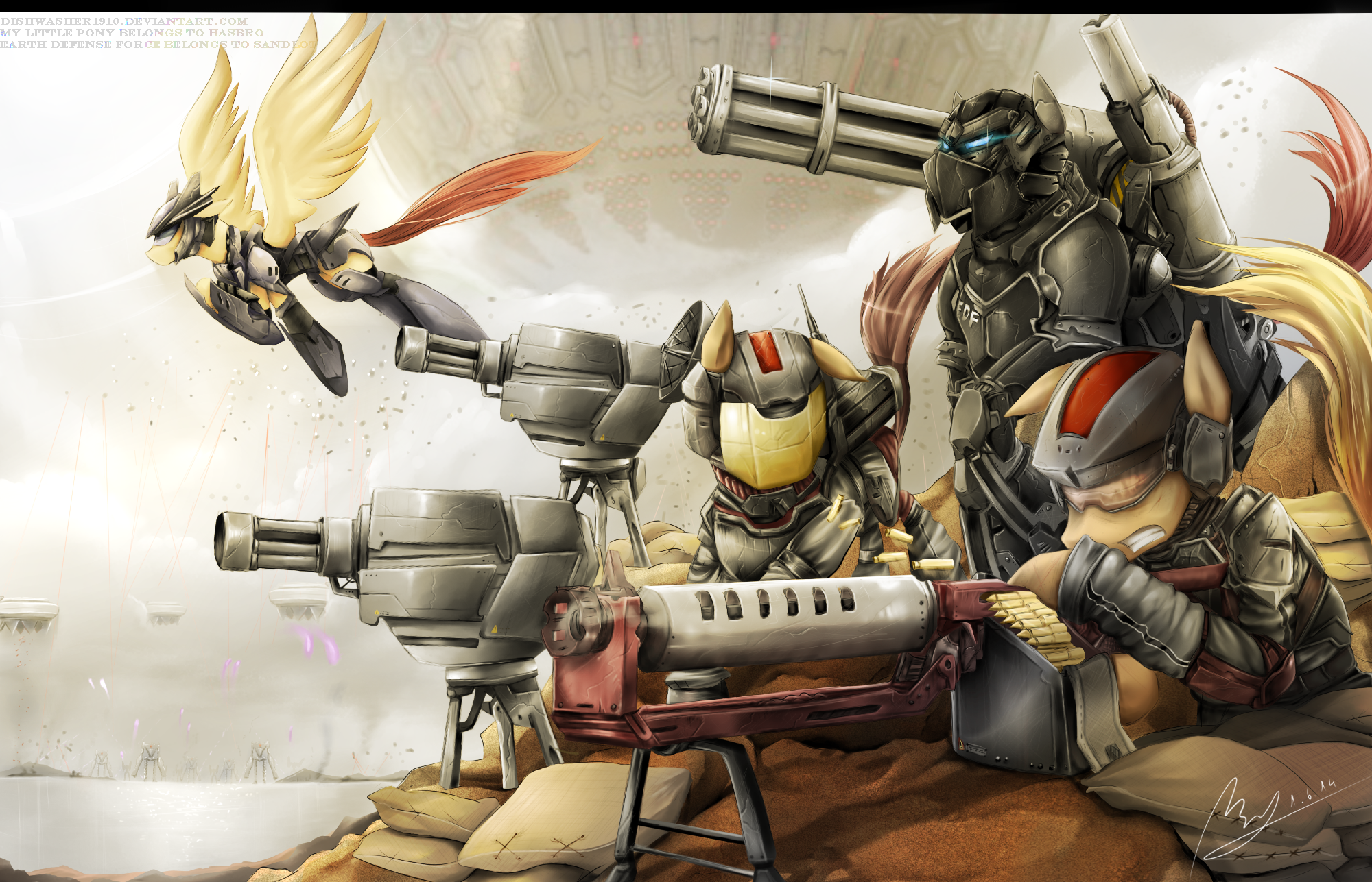 EDF - Equestria Defense Force by dishwasher1910