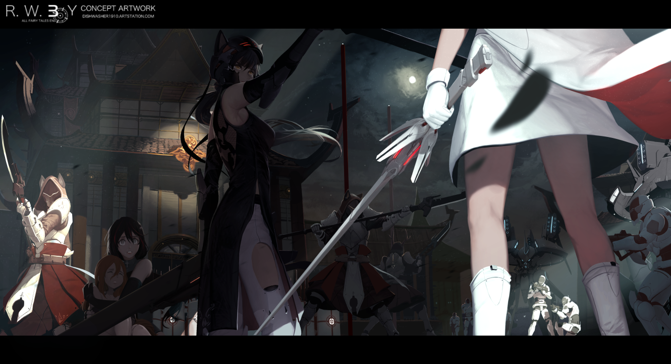 The stand off - RWBY 3.0 by dishwasher1910