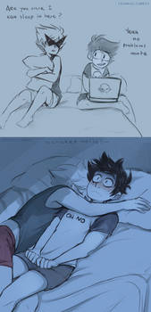 Sleepover Gone Wrong by ikimaru-art