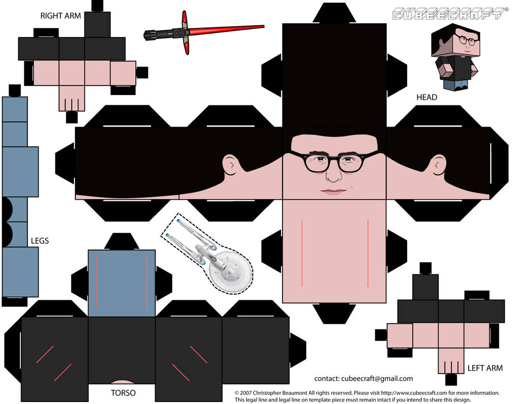 J.J. Abrams Cubeecraft by JagaMen J.J. Abrams Cubeecraft by JagaMen