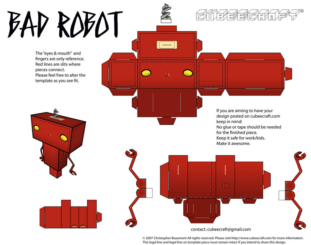 Bad Robot Cubeecraft by JagaMen Bad Robot Cubeecraft by JagaMen