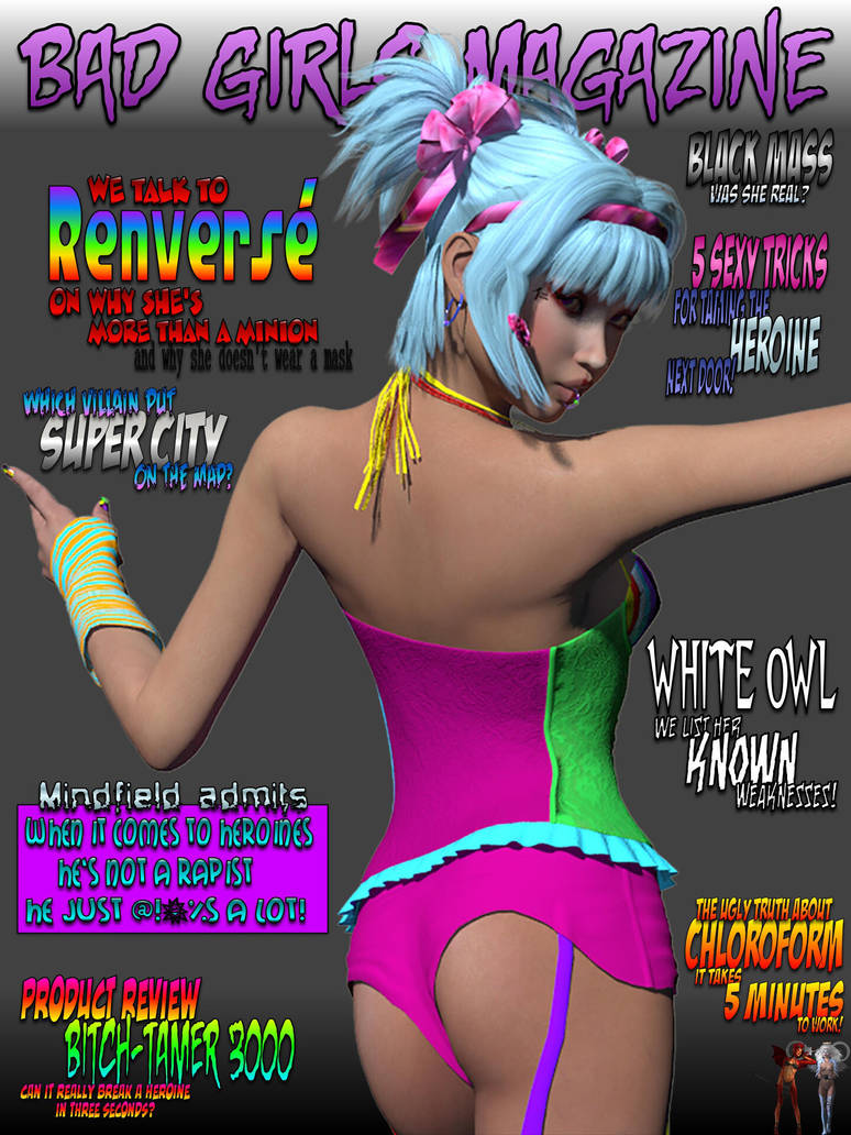 Bad Girls Magazine   Renverse Cover By Renderprete by Rob66