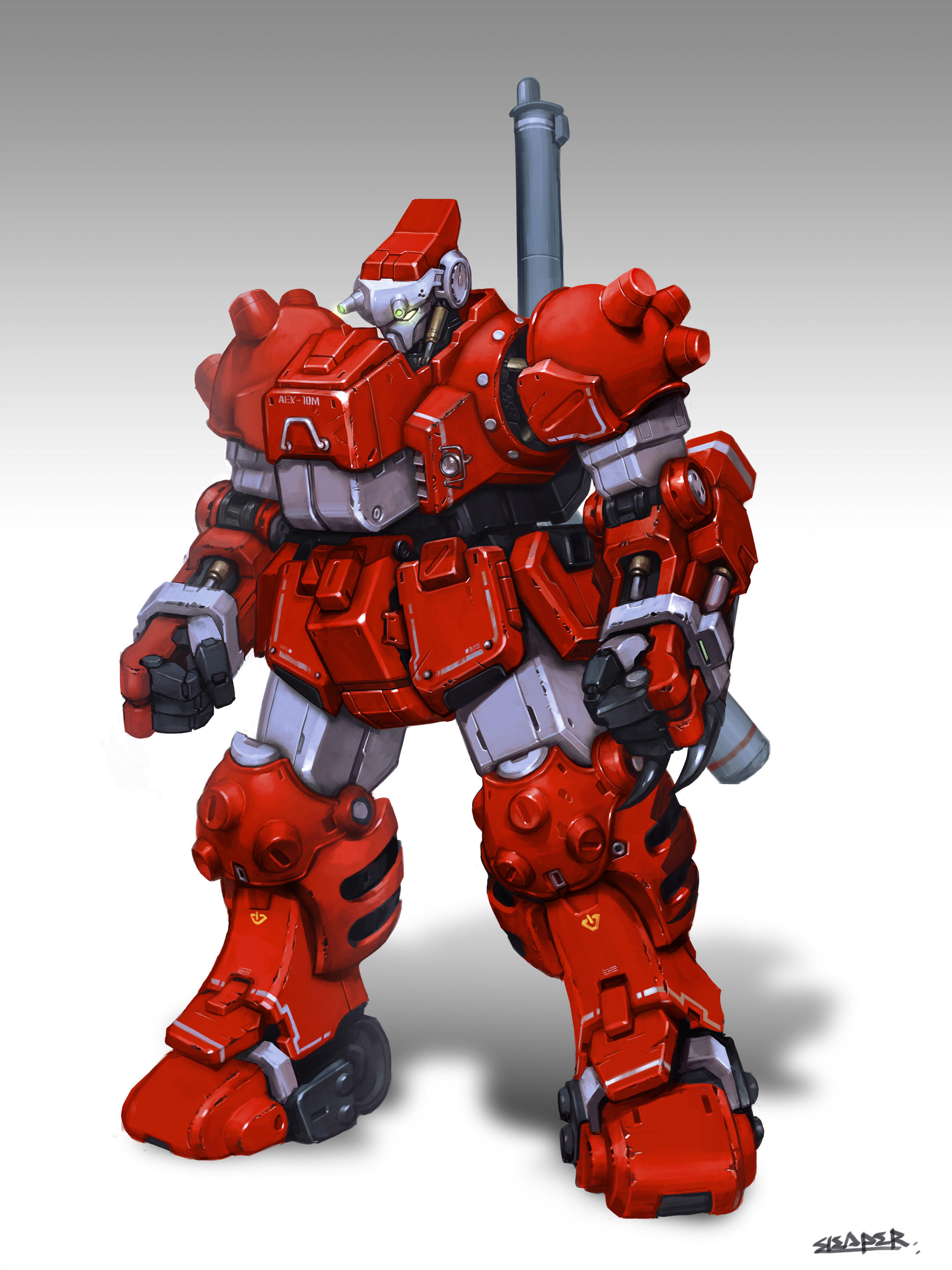 AEX-10M Blodia by Reaper78 (Han Park) : r/ImaginaryMechs