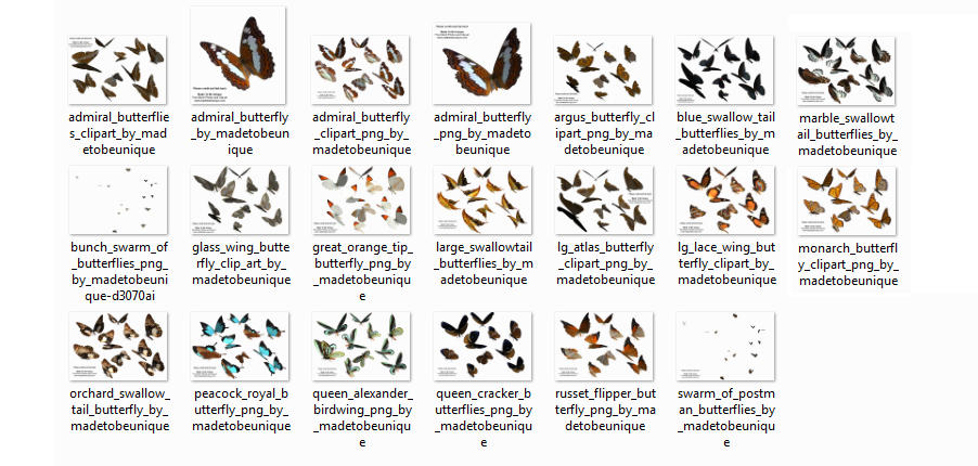 Full Butterfly COLLECTION! Stock Images by madetobeunique