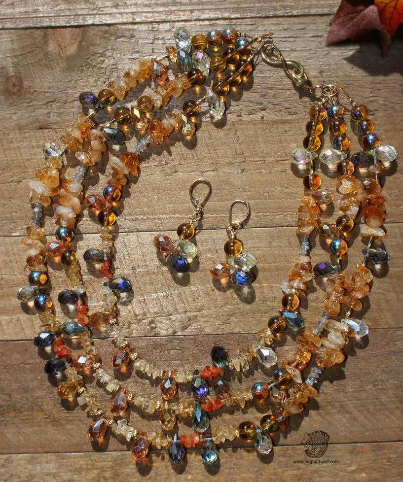 Moms Tri Topaz Jewelry Set by leopardwolf