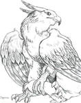Griffin With Kill by SlayerSyrena