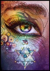 Rainbow Eye: Love and Light by Lilyas