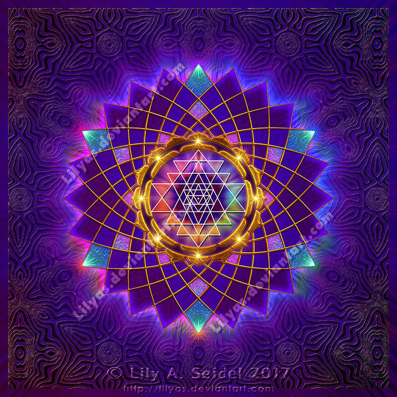 Sri Yantra Mandala by Lilyas