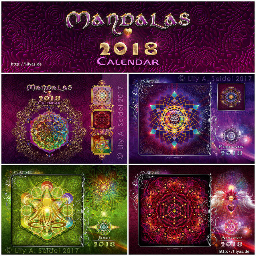 Mandalas Calendar 2018 by Lilyas
