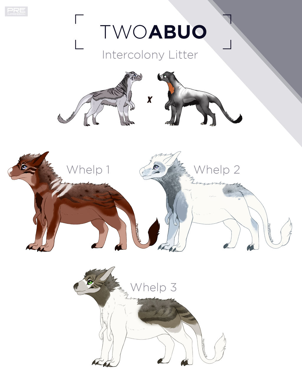 Xiunus - Two x Abuo Litter by preimpression