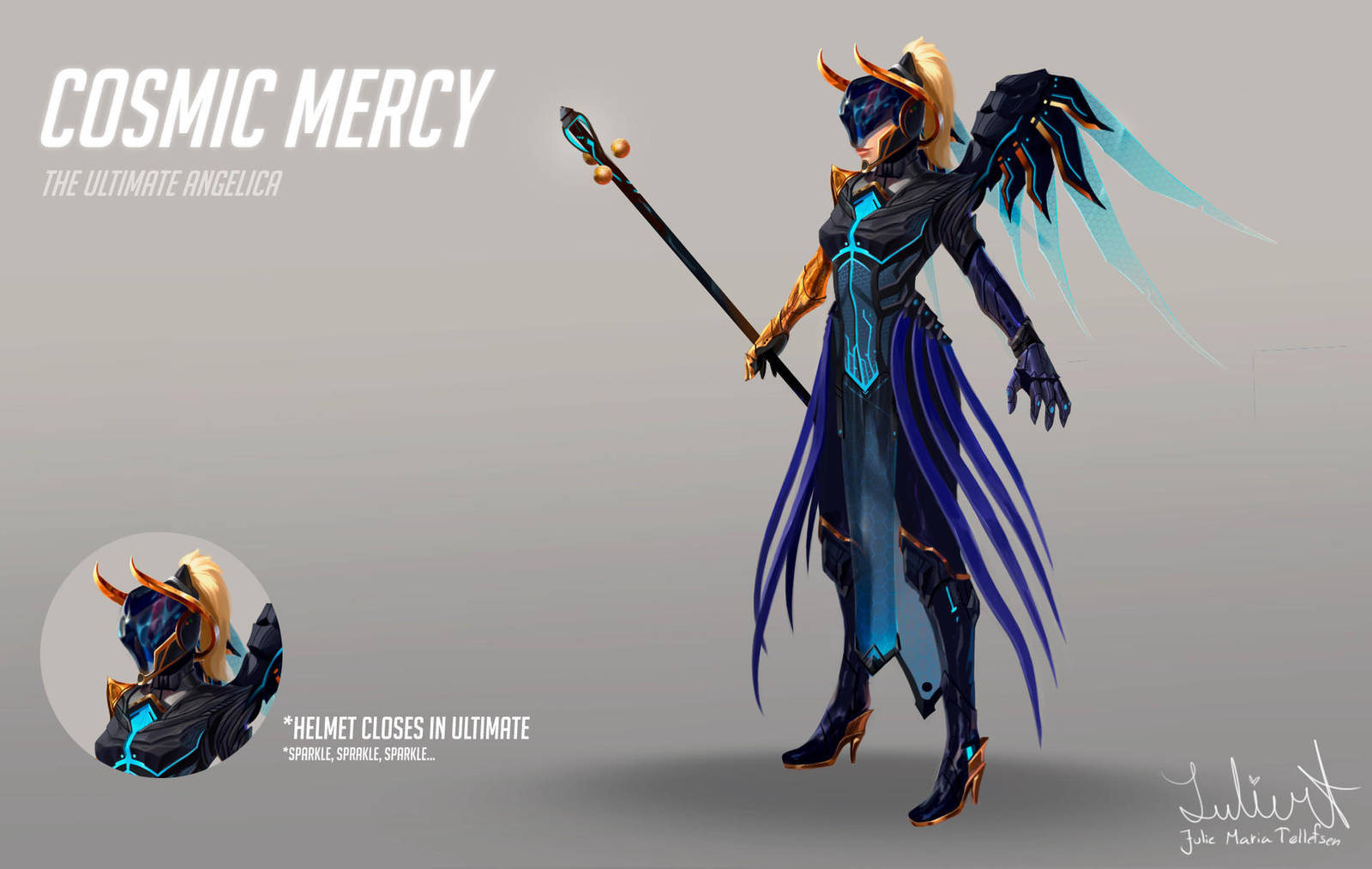 OVERWATCH Cosmic Mercy skin by LuleMT on DeviantArt