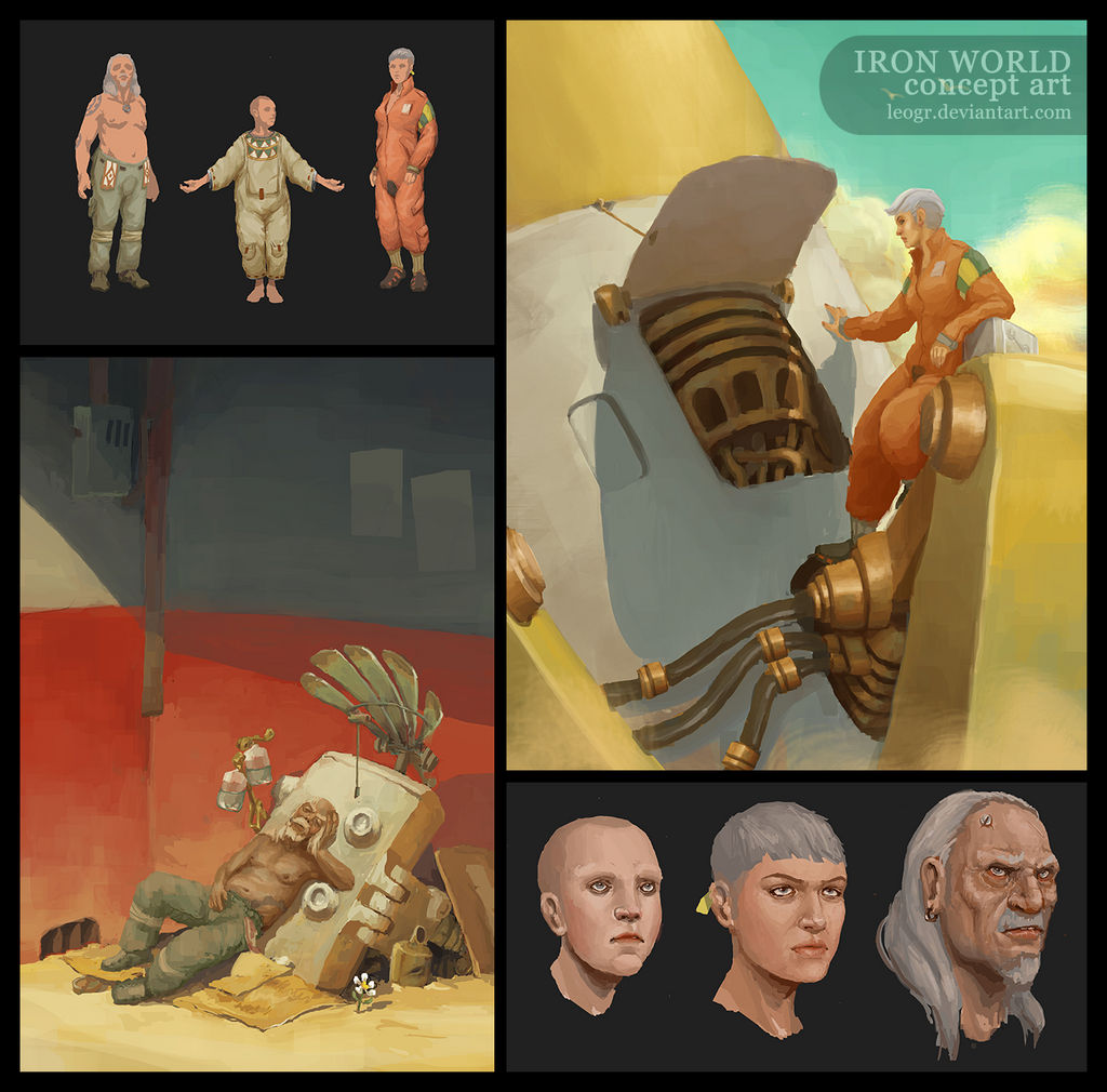 Iron World - Characters by LeoGr
