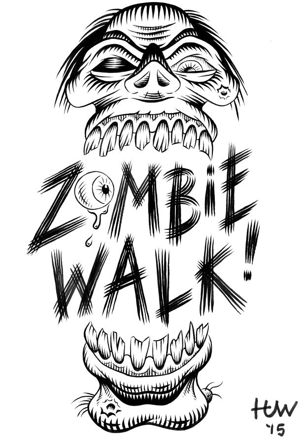 Zombie Walk 2015 Unretouched Inks by Huwman