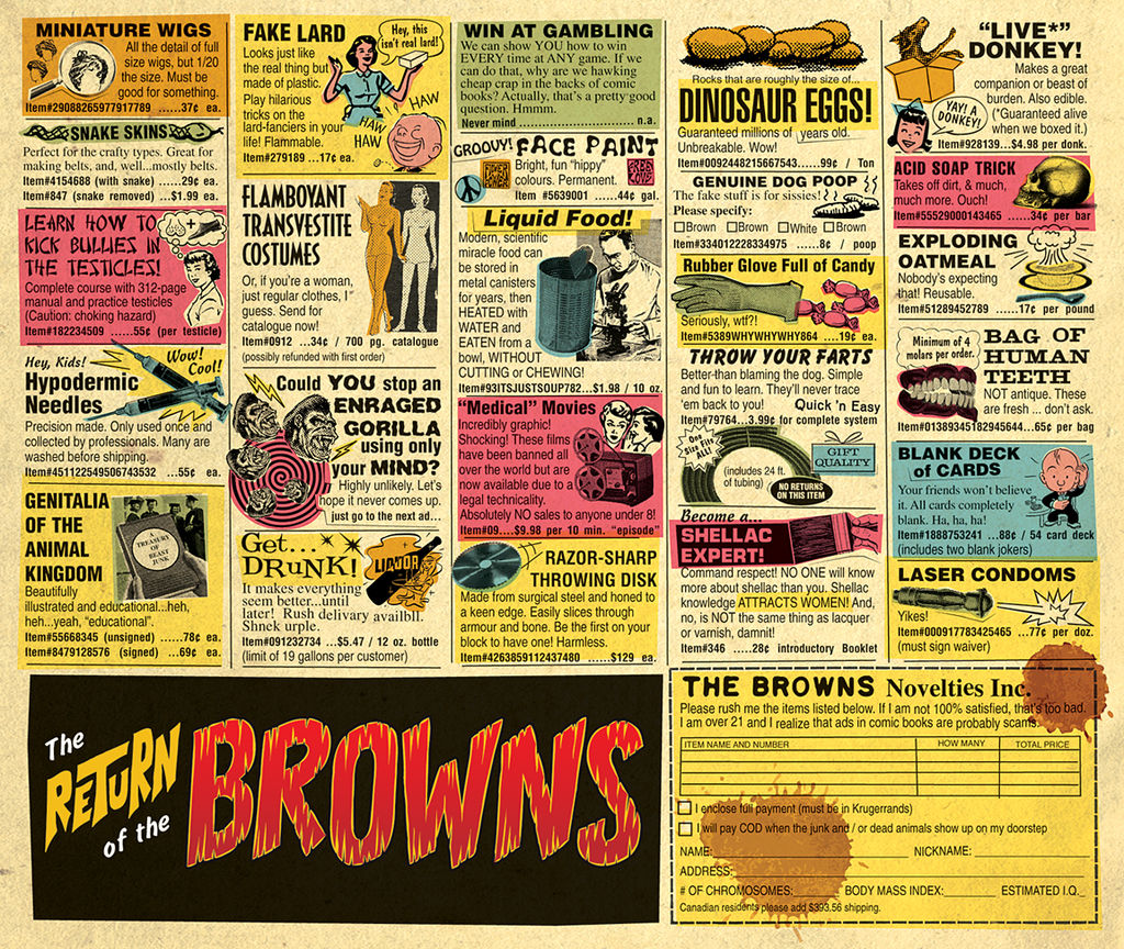 Old Comic Book Ads Parody (Browns album) by Huwman