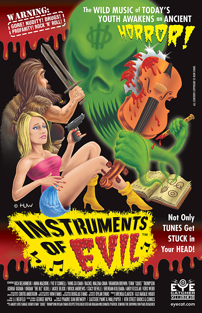 'Clean' Version of Instruments of Evil Poster by Huwman