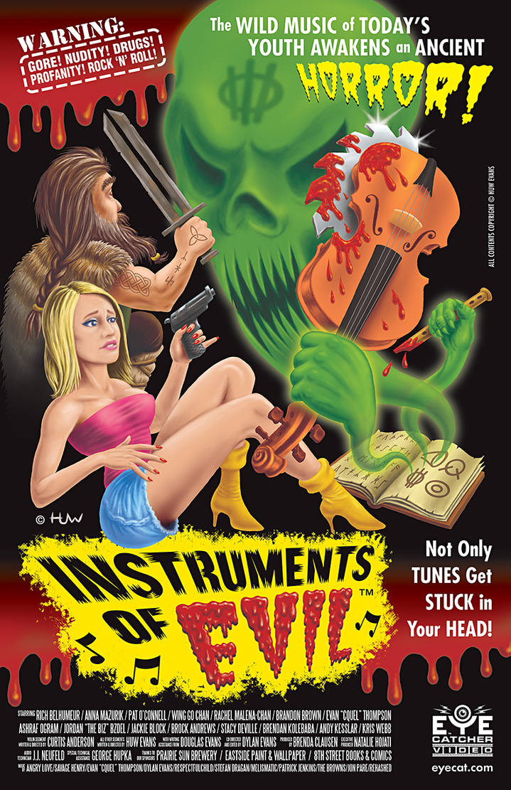 'Clean' Version of Instruments of Evil Poster by Huwman