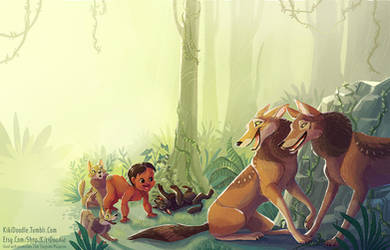 Jungle Book Mowgli by kiki-doodle