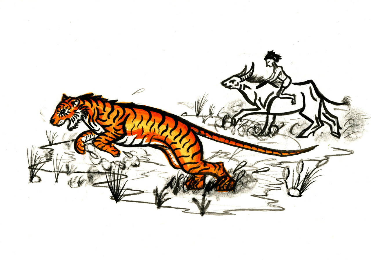 Shere Khan vs Rama and Mowgli by Jetstream1118
