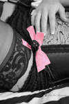 pink bow 2 by dellamort
