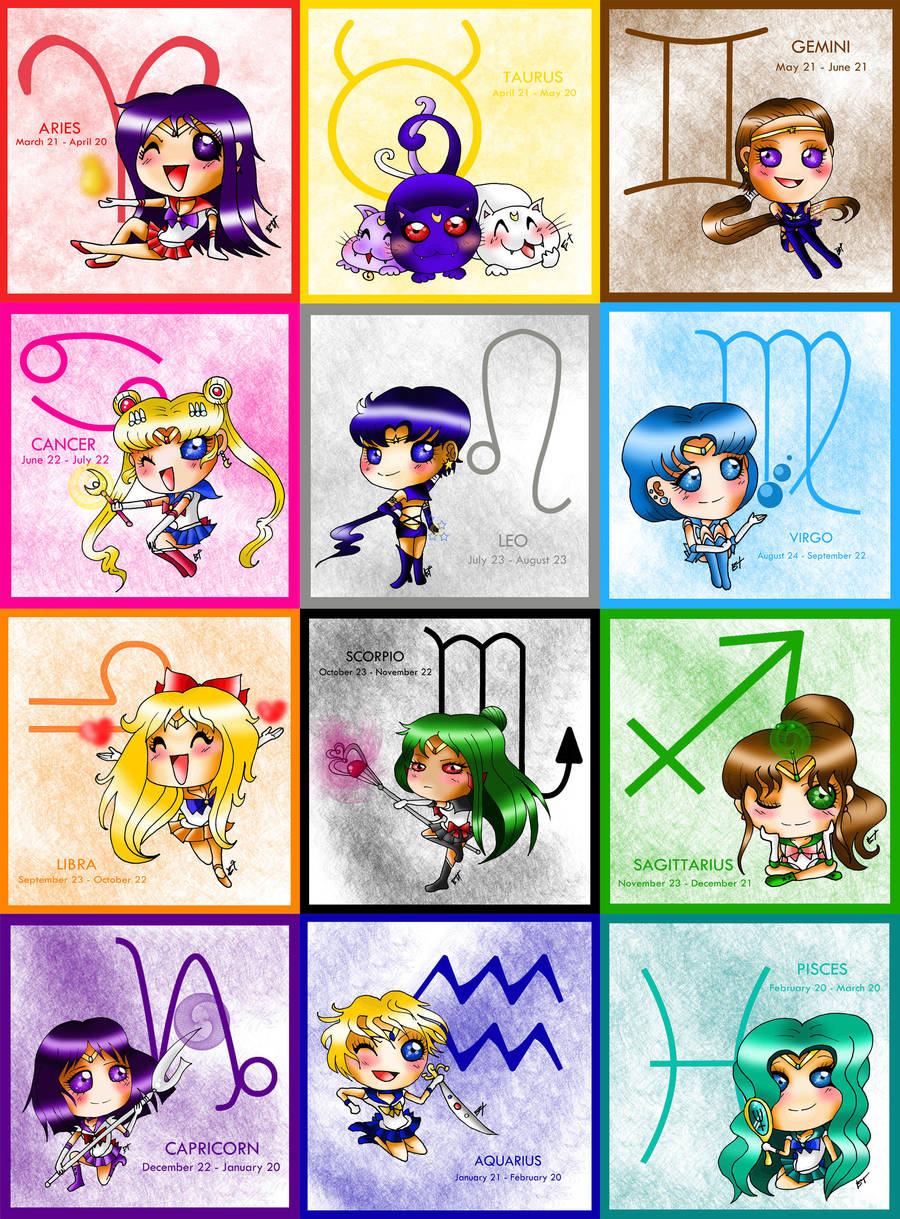 Senshi Zodiac by BrutalTomoko