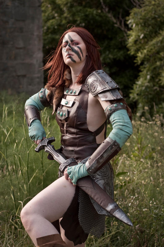 Aela the Huntress 01 by static-sidhe