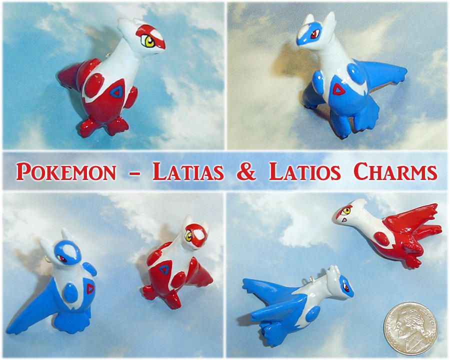 Pokemon - Latios and Latias Charms by YellerCrakka Pokemon - Latios and Latias Charms by YellerCrakka
