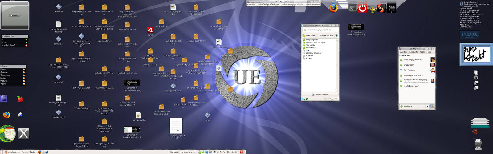 UbuntuDekstopDeviantScreenlets by shareme