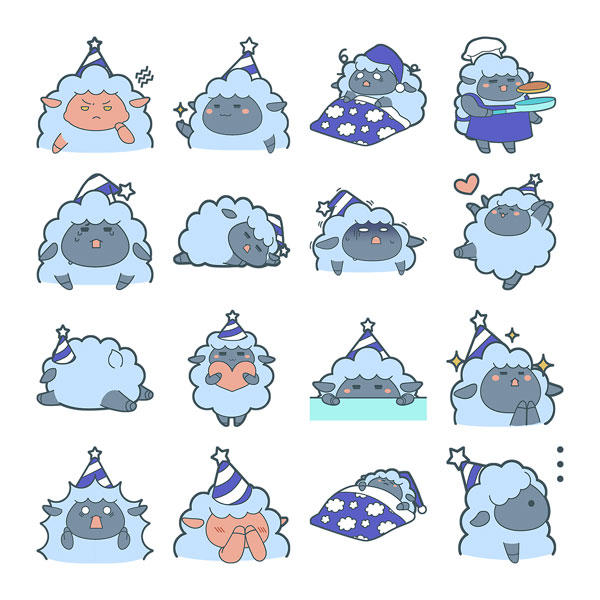 Anicon - Animal Complex - Sheep Sticker by muhoho-seijin