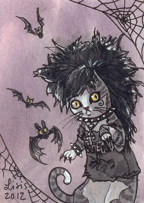 Deathrock Cat by liselotte-eriksson