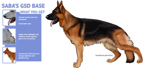 Saba's GSD Base - 100 points by SaarBastet
