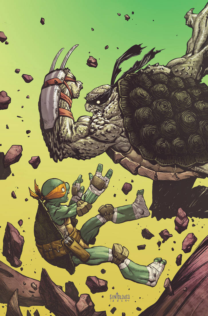 TMNT#35_cover by Santolouco