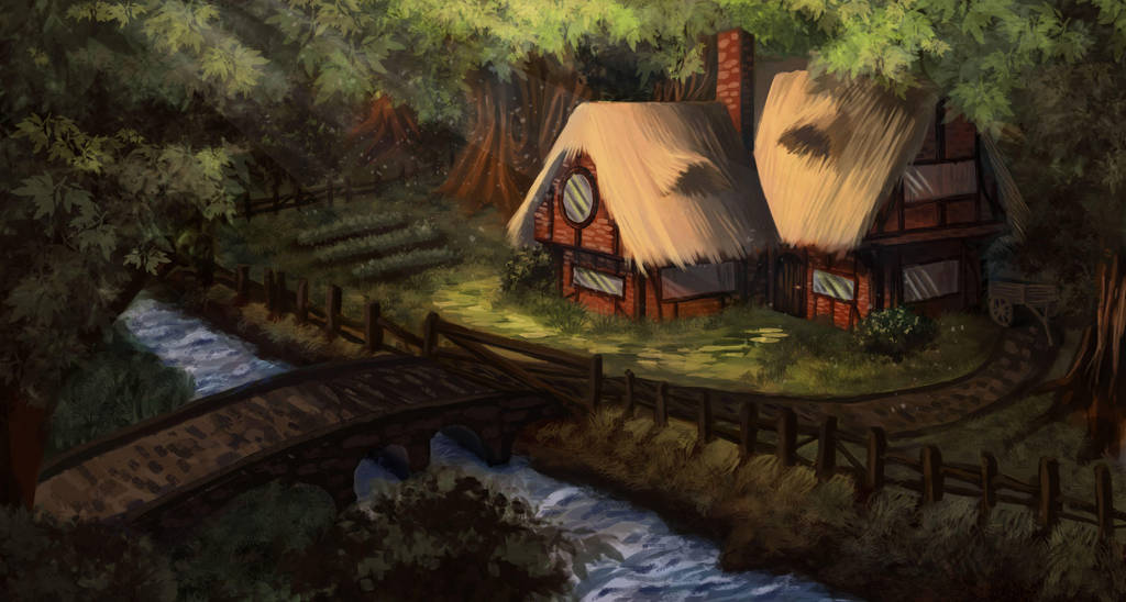 Little House in the Forest by Hikari-chyan on DeviantArt