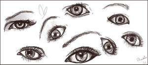 Eye practice D': by Kawaii-Chiyo-san