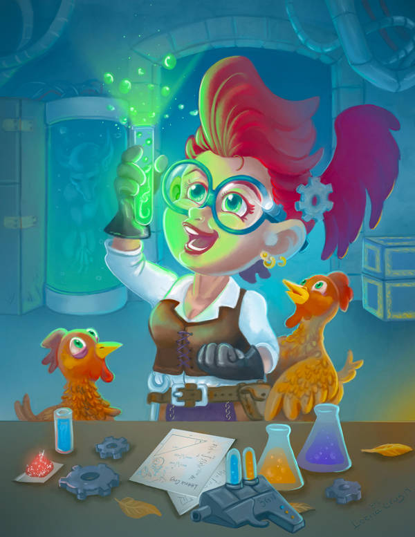 Gnomish Experimenter by LeenaCruz