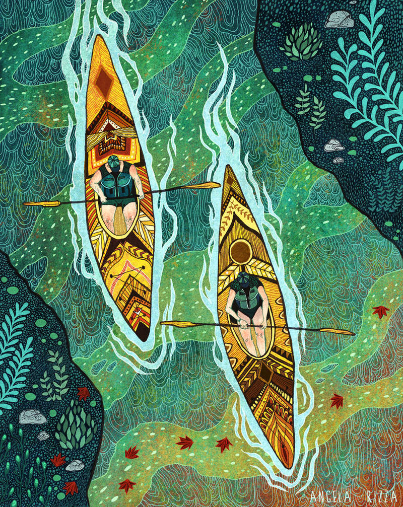 Fall Kayaking by AngelaRizza