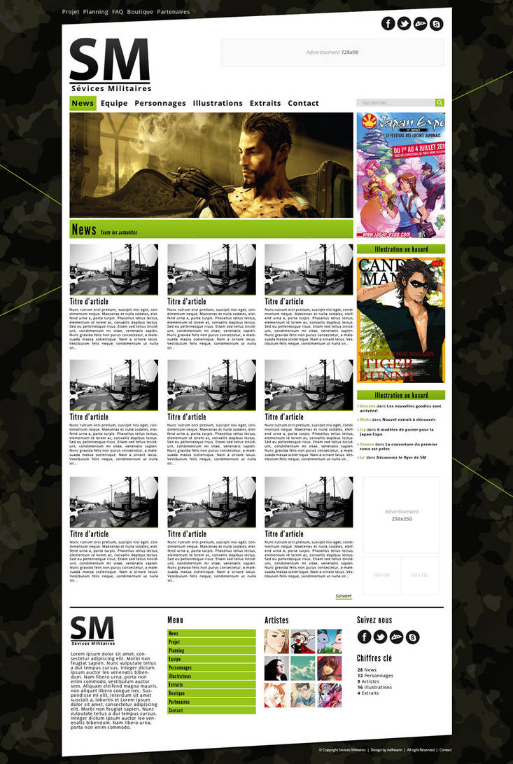 WebDesign for SM - Homepage by Aelheann