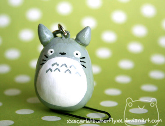 Totoro Phone Strap by xXScarletButterflyXx